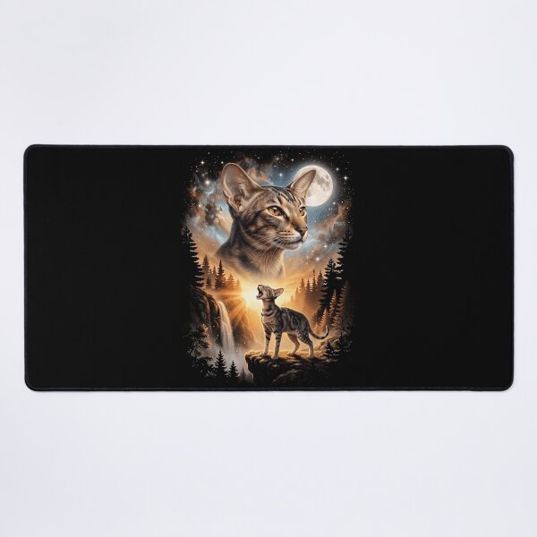 Item preview, Oriental Shorthair Howling Moon Art Cat Mom Dad Lover designed and sold by dian-rody-crest.
