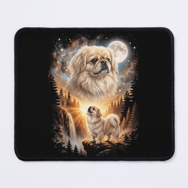 Item preview, Pekingese Howling Moon Art Dog Mom Dad Lover designed and sold by dian-rody-crest.