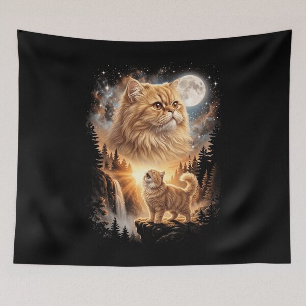 Item preview, Persian Howling Moon Art Cat Mom Dad Lover designed and sold by dian-rody-crest.