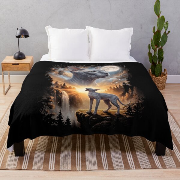 Item preview, Peterbald Howling Moon Art Cat Mom Dad Lover designed and sold by dian-rody-crest.