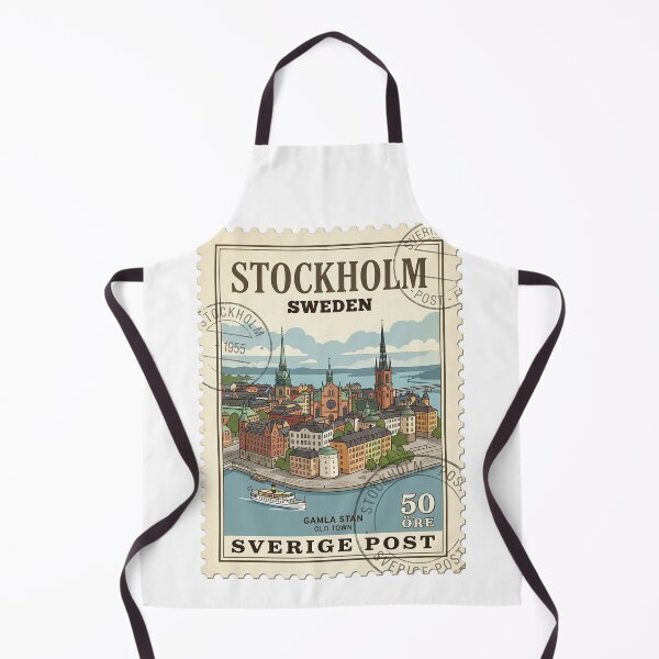 Item preview, Stockholm Sweden Gamla Stan Vintage Travel Stamp designed and sold by k3rstman1.