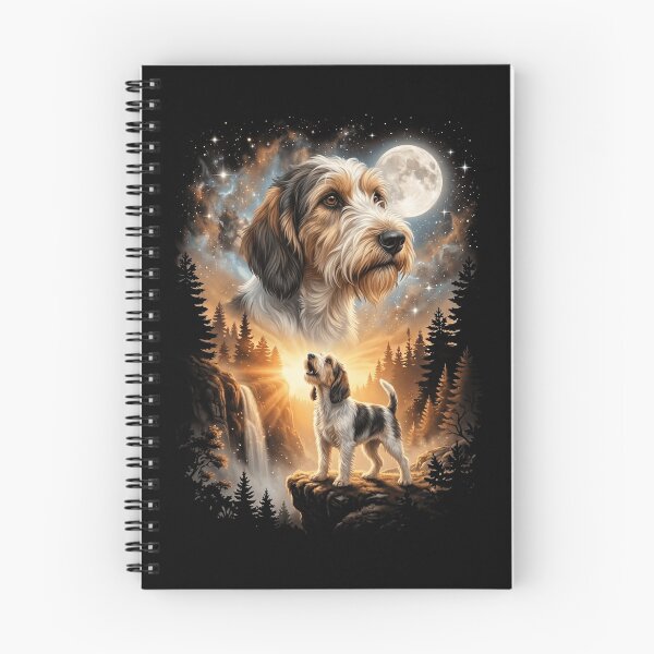 Item preview, Petit Basset Griffon Vendeen Howling Moon Art Dog Mom Dad Lover designed and sold by dian-rody-crest.