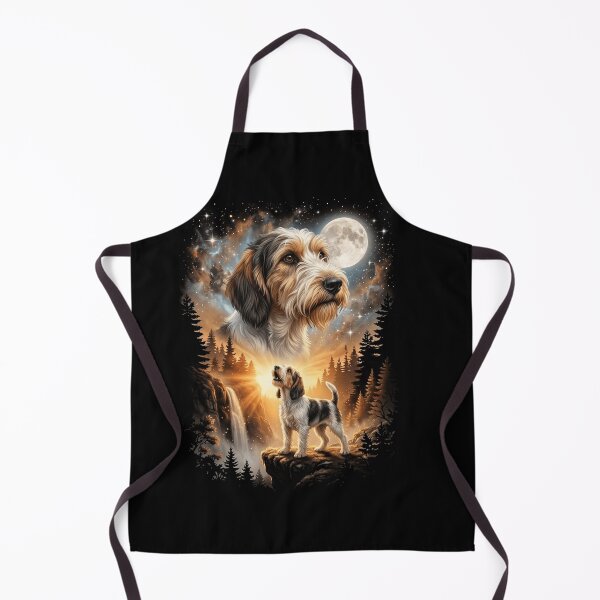 Item preview, Petit Basset Griffon Vendeen Howling Moon Art Dog Mom Dad Lover designed and sold by dian-rody-crest.