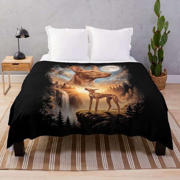 Item preview, Pharaoh Hound Howling Moon Art Dog Mom Dad Lover designed and sold by dian-rody-crest.