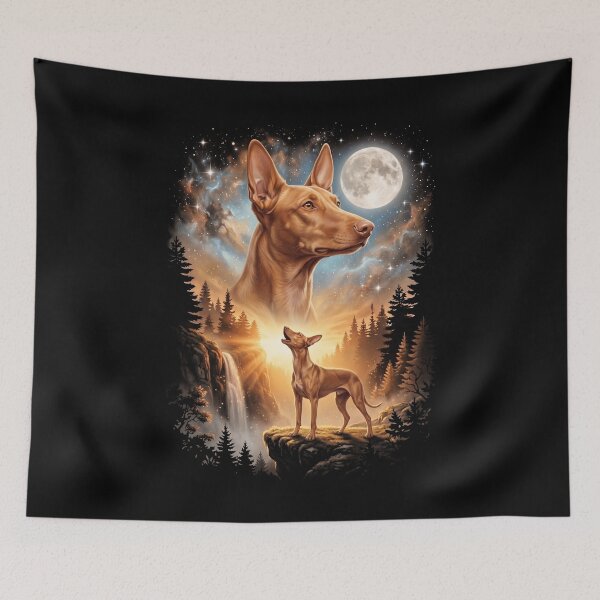 Item preview, Pharaoh Hound Howling Moon Art Dog Mom Dad Lover designed and sold by dian-rody-crest.