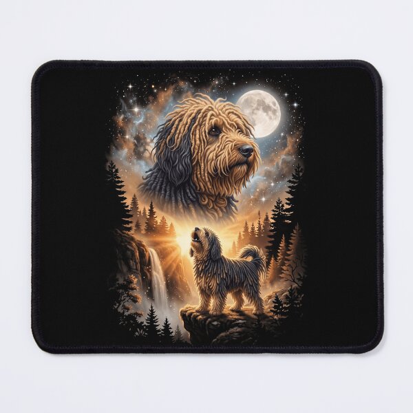 Item preview, Puli Howling Moon Art Dog Mom Dad Lover designed and sold by dian-rody-crest.