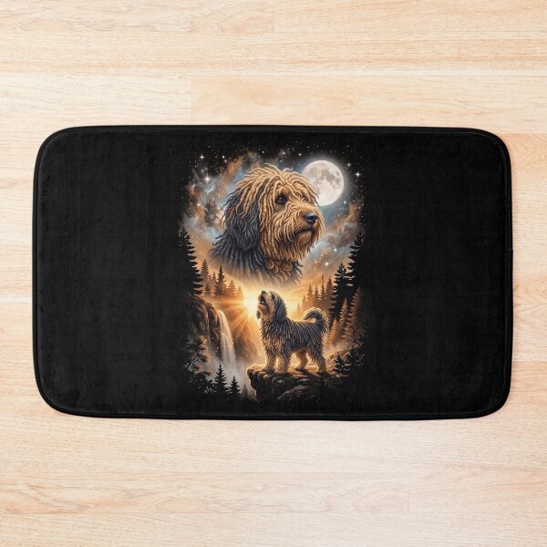 Item preview, Puli Howling Moon Art Dog Mom Dad Lover designed and sold by dian-rody-crest.