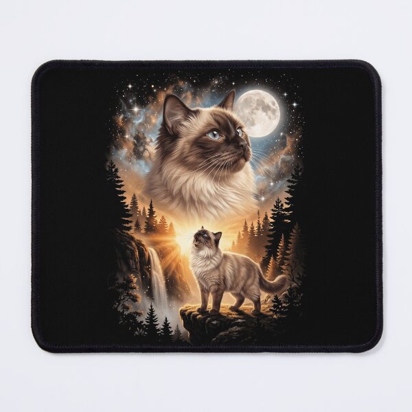 Item preview, Ragdoll Howling Moon Art Cat Mom Dad Lover designed and sold by dian-rody-crest.