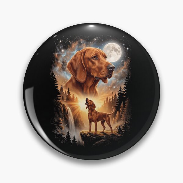 Item preview, Redbone Coonhound Howling Moon Art Dog Mom Dad Lover designed and sold by dian-rody-crest.