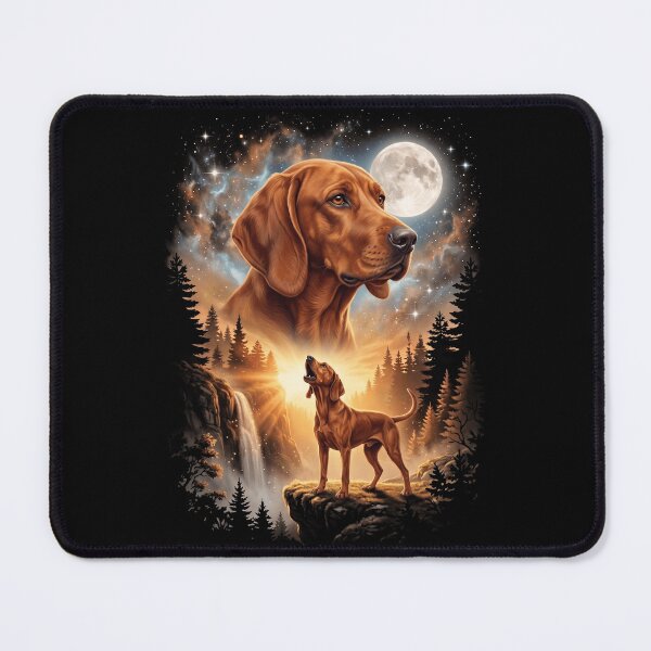 Item preview, Redbone Coonhound Howling Moon Art Dog Mom Dad Lover designed and sold by dian-rody-crest.