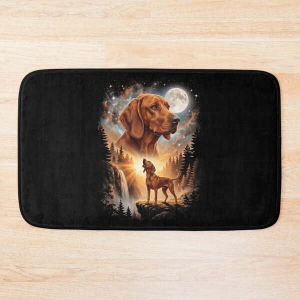 Item preview, Redbone Coonhound Howling Moon Art Dog Mom Dad Lover designed and sold by dian-rody-crest.