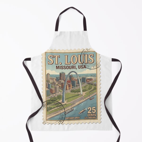 Item preview, Vintage St. Louis Missouri Gateway Arch Travel Stamp designed and sold by k3rstman1.