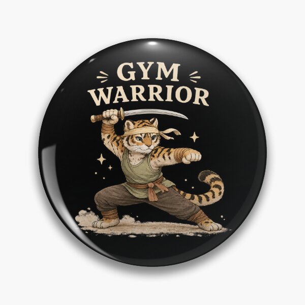Item preview, Gym Warrior | Samurai Tiger Gym Shirt | Martial Arts Fitness Workout Gift designed and sold by HumbleAthlete.