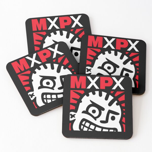 Item preview, MxPx Red and White Close-Up Punk Mascot designed and sold by OrigamiOkami.