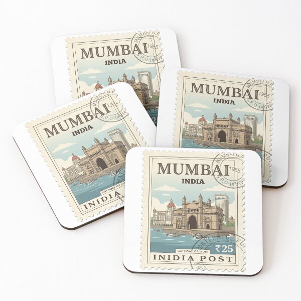 Item preview, Vintage Mumbai Gateway Of India Travel Stamp designed and sold by k3rstman1.