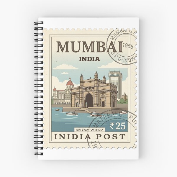 Item preview, Vintage Mumbai Gateway Of India Travel Stamp designed and sold by k3rstman1.
