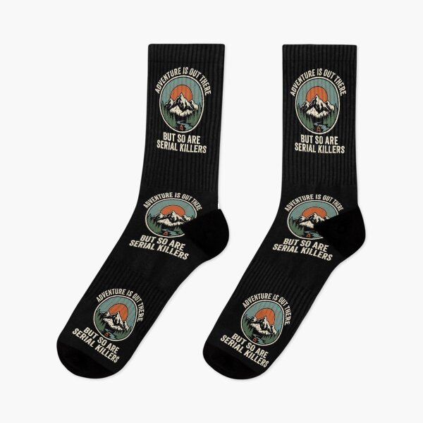 Item preview, Adventure Is Out There But So Are Serial Killers Campfire Retro designed and sold by dudelinart.