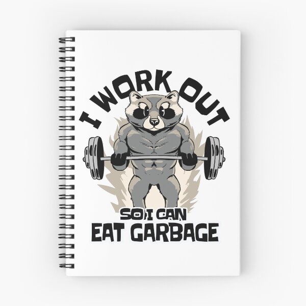 Item preview, Funny Muscular Raccoon | So I Can Eat Garbage Gym Fitness Design designed and sold by Hilal-Studio.