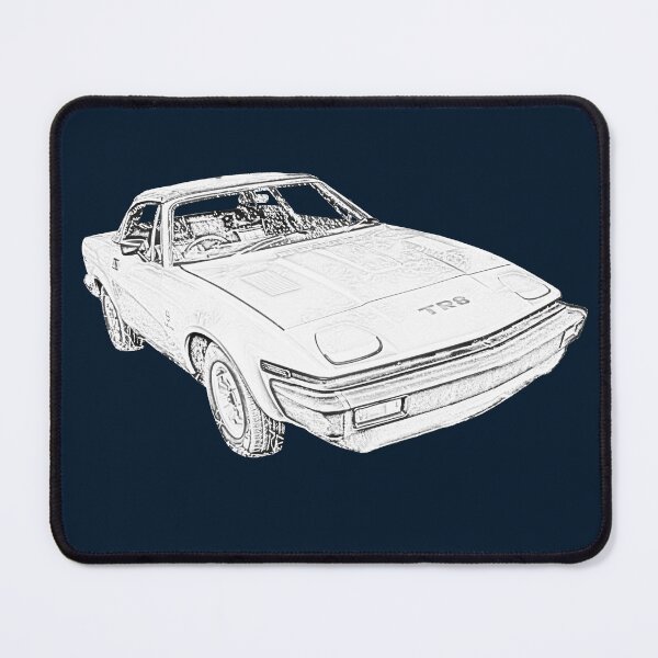 Item preview, Triumph TR8 British classic car monochrome designed and sold by soitwouldseem.