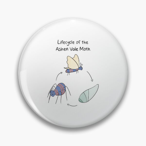 Item preview, lifecycle of the ashen vale moth designed and sold by FunForShop.