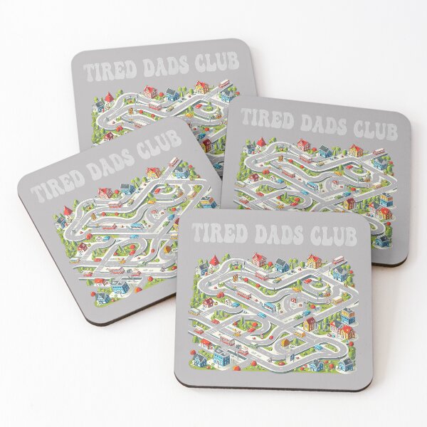 Item preview, Tired Dads Club Road Map Design Father's Day designed and sold by GreggRoss.