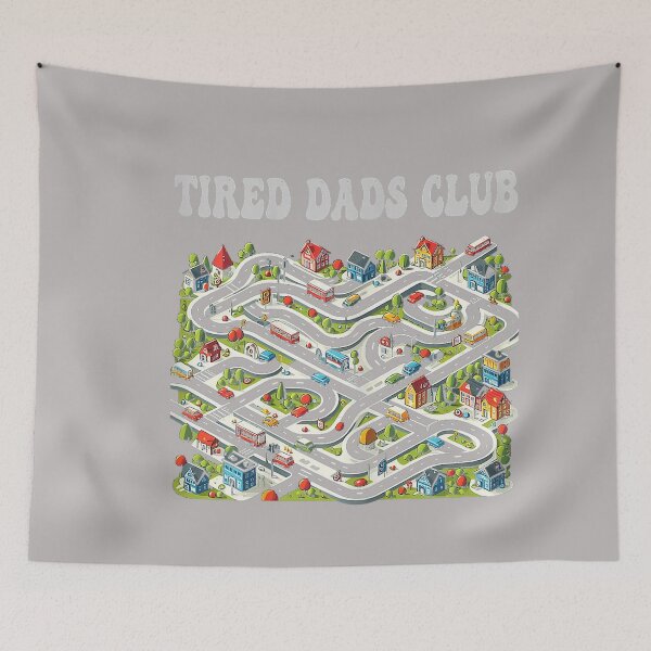 Item preview, Tired Dads Club Road Map Design Father's Day designed and sold by GreggRoss.