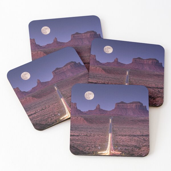 Item preview, Desert Road Night Sky Full Moon designed and sold by AnamikaArtVibe.