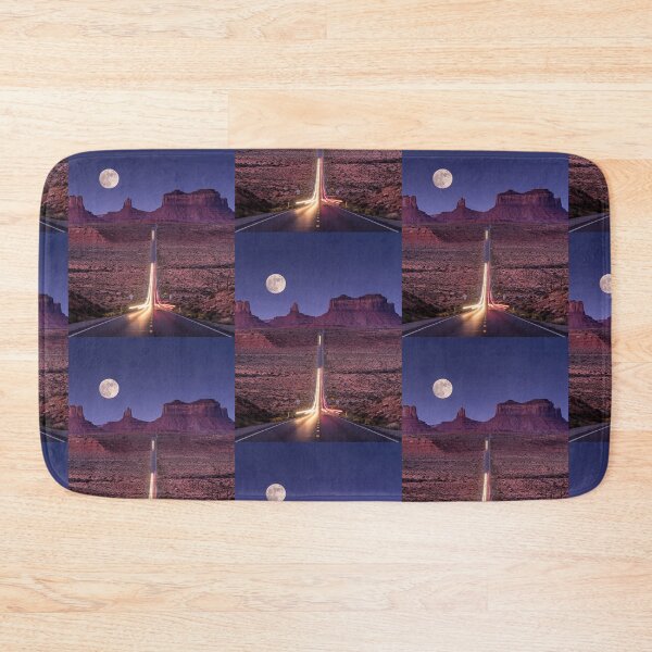 Item preview, Desert Road Night Sky Full Moon designed and sold by AnamikaArtVibe.