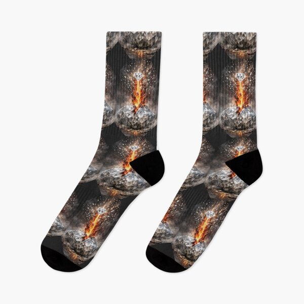 Item preview, Epic Birth of a Diamond: Volcano Erupting from Raw Art designed and sold by CreativeArtistL.