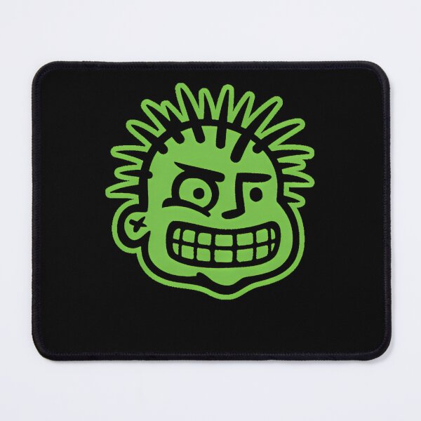 Item preview, Green Spiked Punk Mascot Head designed and sold by OrigamiOkami.