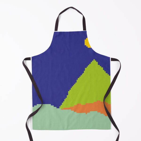 Item preview, Pixel Mountain Landscape Night Sky designed and sold by braakmore.
