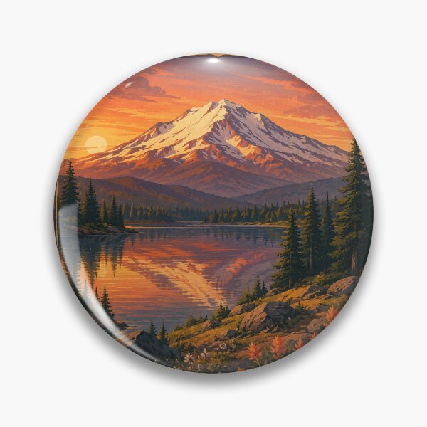 Item preview, Mount Shasta California Vintage Travel Poster | Retro Volcano Hiking Adventure | Snow-Capped Mountain National Park Nature designed and sold by Globalcitytees.