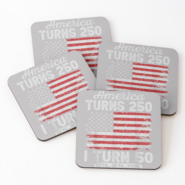 Item preview, Vintage America Turns 250 I Turn 50 Patriotic 50th Birthday designed and sold by GreggRoss.