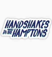 Handshakes in the Hamptons Sticker