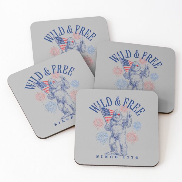 Item preview, Patriotic Bigfoot Wild and Free Since 1776 designed and sold by ArleneRowe.