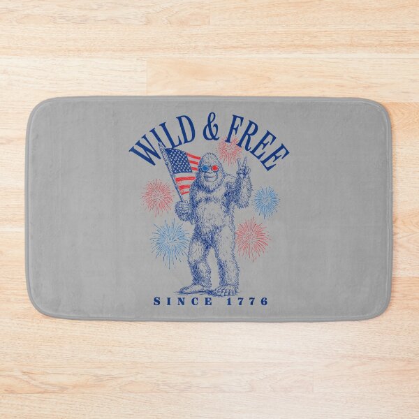 Item preview, Patriotic Bigfoot Wild and Free Since 1776 designed and sold by ArleneRowe.