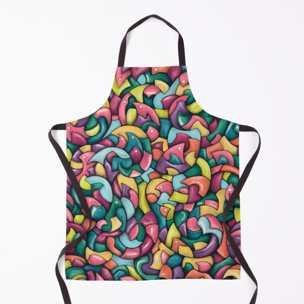Item preview, Colorful abstract shapes, rainbow colored waves designed and sold by NadiaChevrel.
