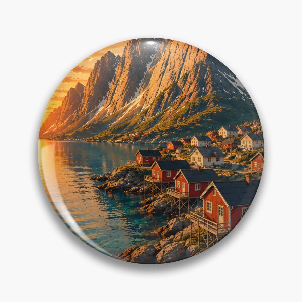 Item preview, Lofoten Norway Vintage Travel Poster No. 777 | Retro Fjord Wall Art designed and sold by bauschberts.