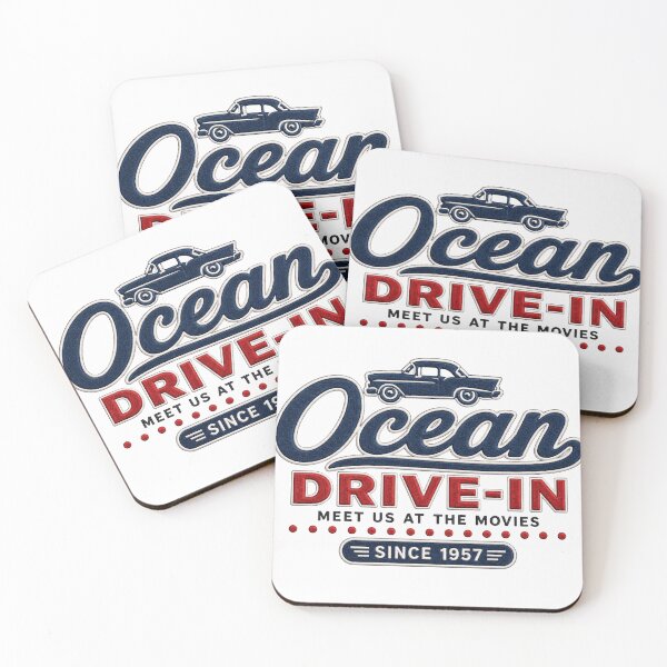 Item preview, Ocean Drive In Retro Movies designed and sold by WearTheVibe Store.