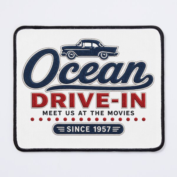 Item preview, Ocean Drive In Retro Movies designed and sold by WearTheVibe Store.