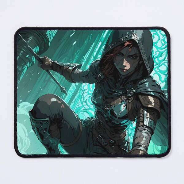 Item preview, Hooded Rogue Stealth Warrior Fantasy Assassin Art designed and sold by BorgSpareParts.