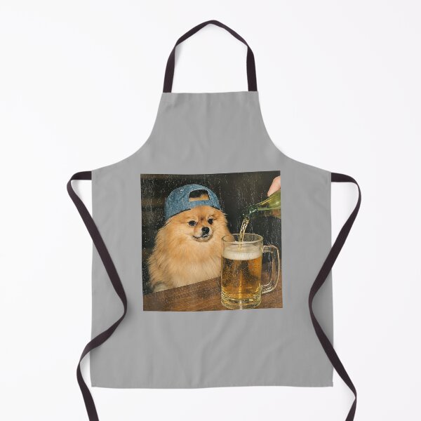 Item preview, Pomeranian Drinking Beer Shirt Funny Dog Meme Art Vintage designed and sold by ArleneRowe.