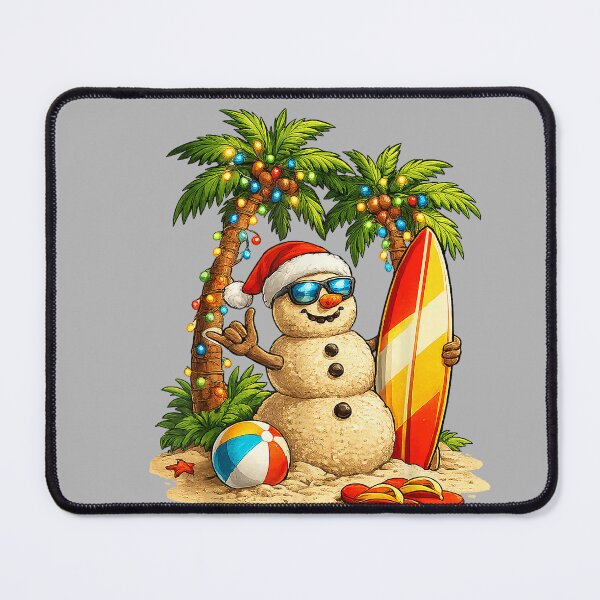 Item preview, Xmas in July Santa Snowman Beach Summer Christmas in June designed and sold by GreggRoss.