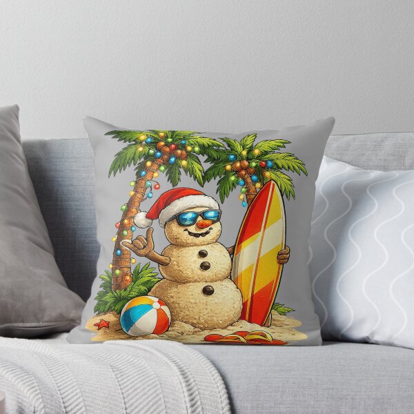 Item preview, Xmas in July Santa Snowman Beach Summer Christmas in June designed and sold by GreggRoss.