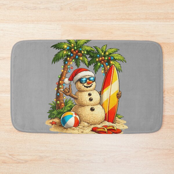 Item preview, Xmas in July Santa Snowman Beach Summer Christmas in June designed and sold by GreggRoss.