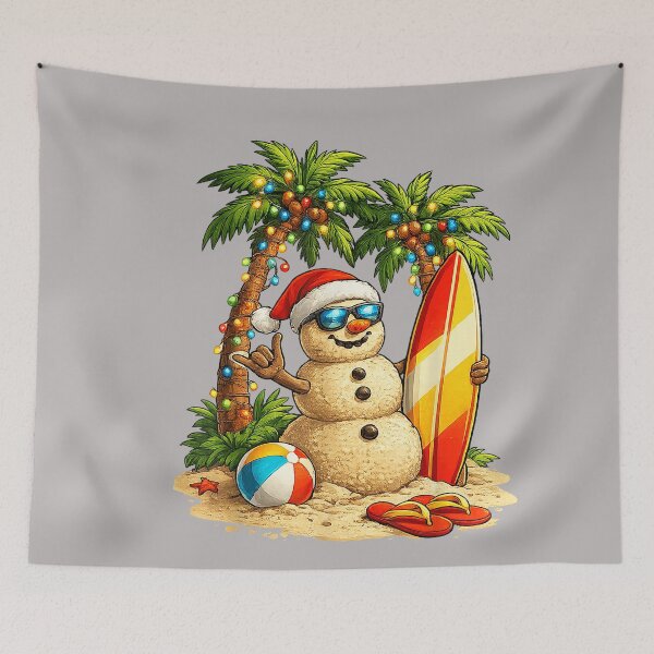 Item preview, Xmas in July Santa Snowman Beach Summer Christmas in June designed and sold by GreggRoss.