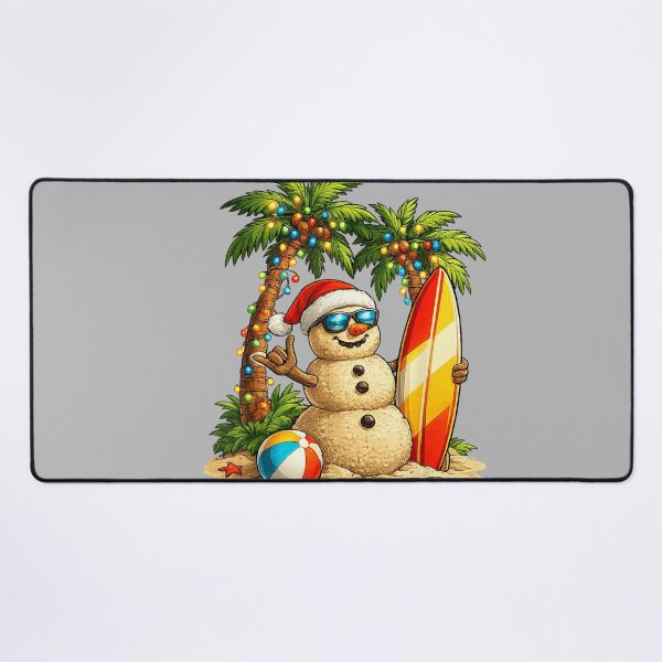 Item preview, Xmas in July Santa Snowman Beach Summer Christmas in June designed and sold by GreggRoss.