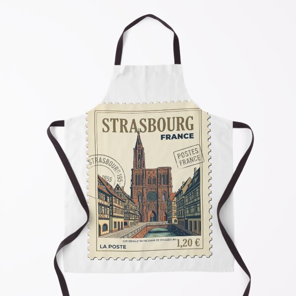 Item preview, Vintage Strasbourg France Notre Dame Travel Stamp designed and sold by k3rstman1.