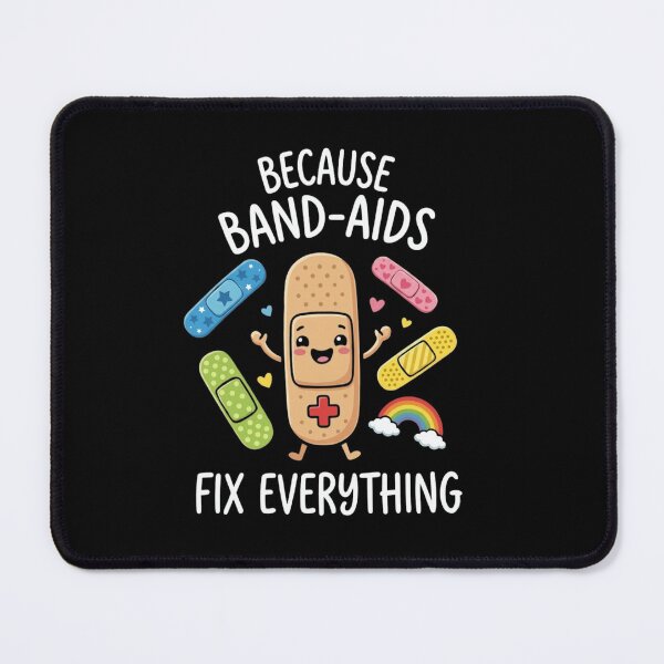 Item preview, Because Bandages Fix Everything Cute School Nurse Pediatric designed and sold by haitrieuic96.