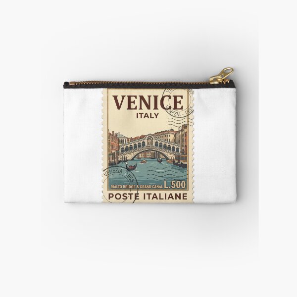 Aperçu de l'œuvre Tampon de voyage vintage Venise Italie Pont du Rialto créée et vendue par k3rstman1.